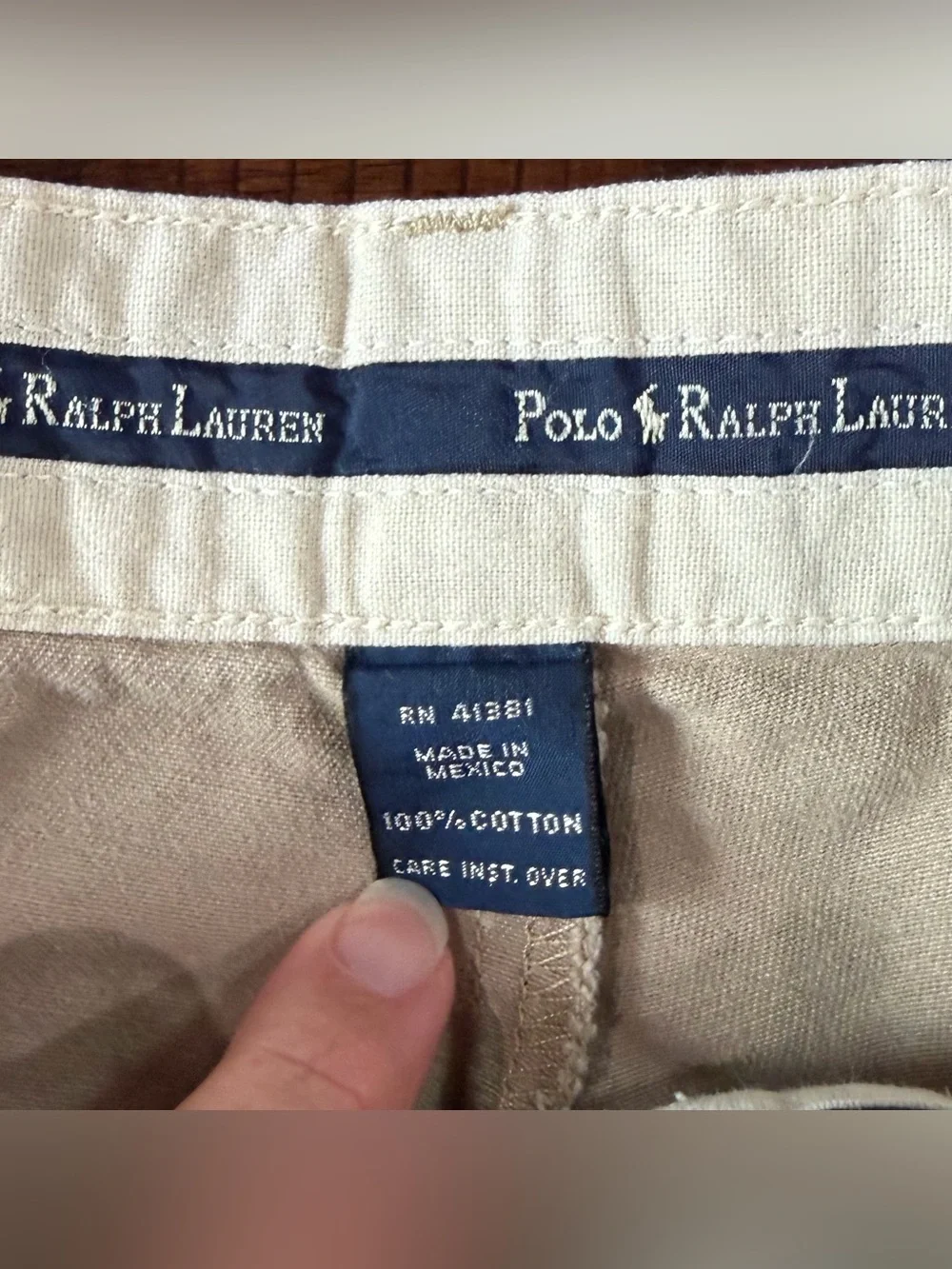 Vintage 90s Polo Ralph Lauren Andrew Pant Mens 36/31 Pleated Front Chino Tan